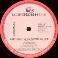 Sweetness - last night a D.J. saved my life