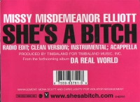 Missy "Misdemeanor" Elliott – She's A Bitch